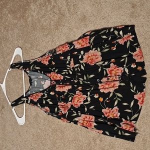 Torrid Flower Tank Top Size 0 plus size SEXY